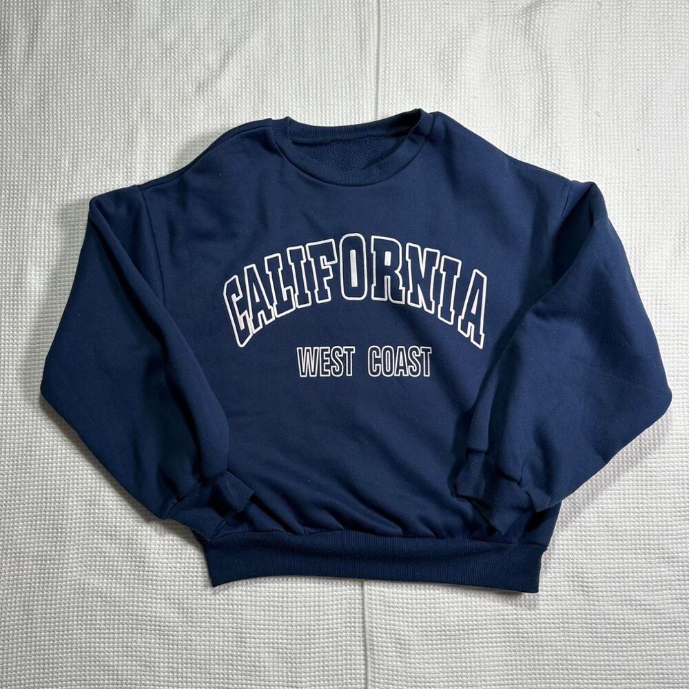 California West Coast Women's Navy and Blue Sweatshirt